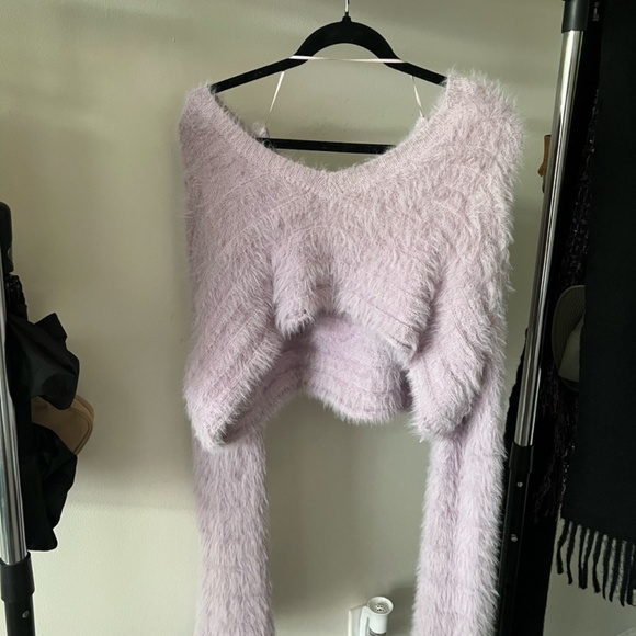 Urban Outfitters Fuzzy Purple Sweater - Picture 4 of 7